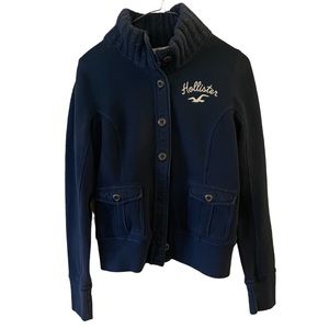 Hollister | Girls Light Button jacket sweatshirt | inner feels like flannel | Lg